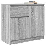 vidaXL Bufetă cu sertar Gri Sonoma 71x35x65 cm Lemn prelucrat vidaXL Bufetă cu sertar Gri Sonoma 71x35x65 cm Lemn prelucrat