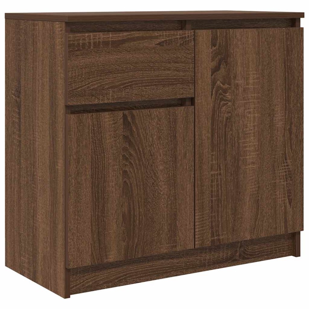 vidaXL Bufetă cu sertar Stejar maro 71x35x65 cm Lemn prelucrat