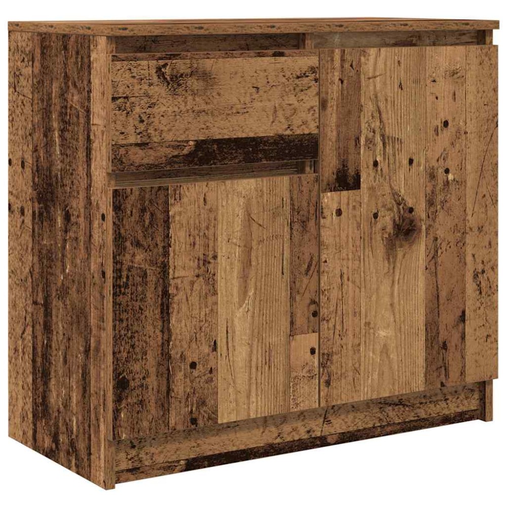 vidaXL Bufetă cu sertar Lemn vechi 71x35x65 cm Lemn prelucrat