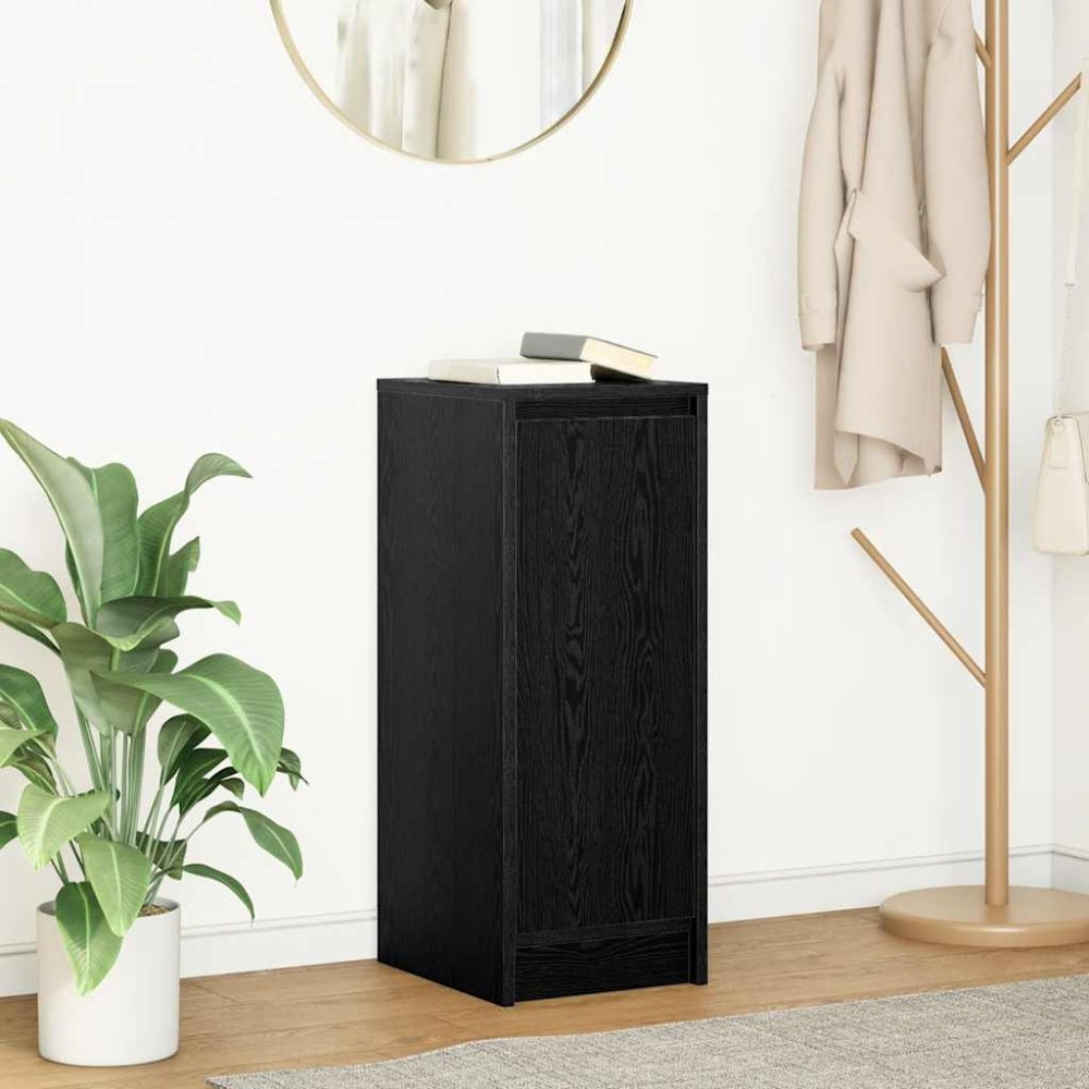 vidaXL Bufetă Stejar negru 29,5x34x76 cm Lemn prelucrat