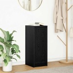 vidaXL Bufetă Stejar negru 29,5x34x76 cm Lemn prelucrat vidaXL Bufetă Stejar negru 29,5x34x76 cm Lemn prelucrat