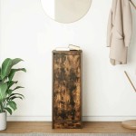 vidaXL Bufetă Stejar afumat 29,5x34x76 cm Lemn prelucrat vidaXL Bufetă Stejar afumat 29,5x34x76 cm Lemn prelucrat