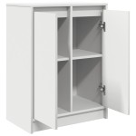 vidaXL Bufetă albă 57x34x76 cm din lemn prelucrat vidaXL Bufetă albă 57x34x76 cm din lemn prelucrat