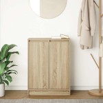 vidaXL Bufetă Stejar Sonoma 57x34x76 cm Lemn prelucrat