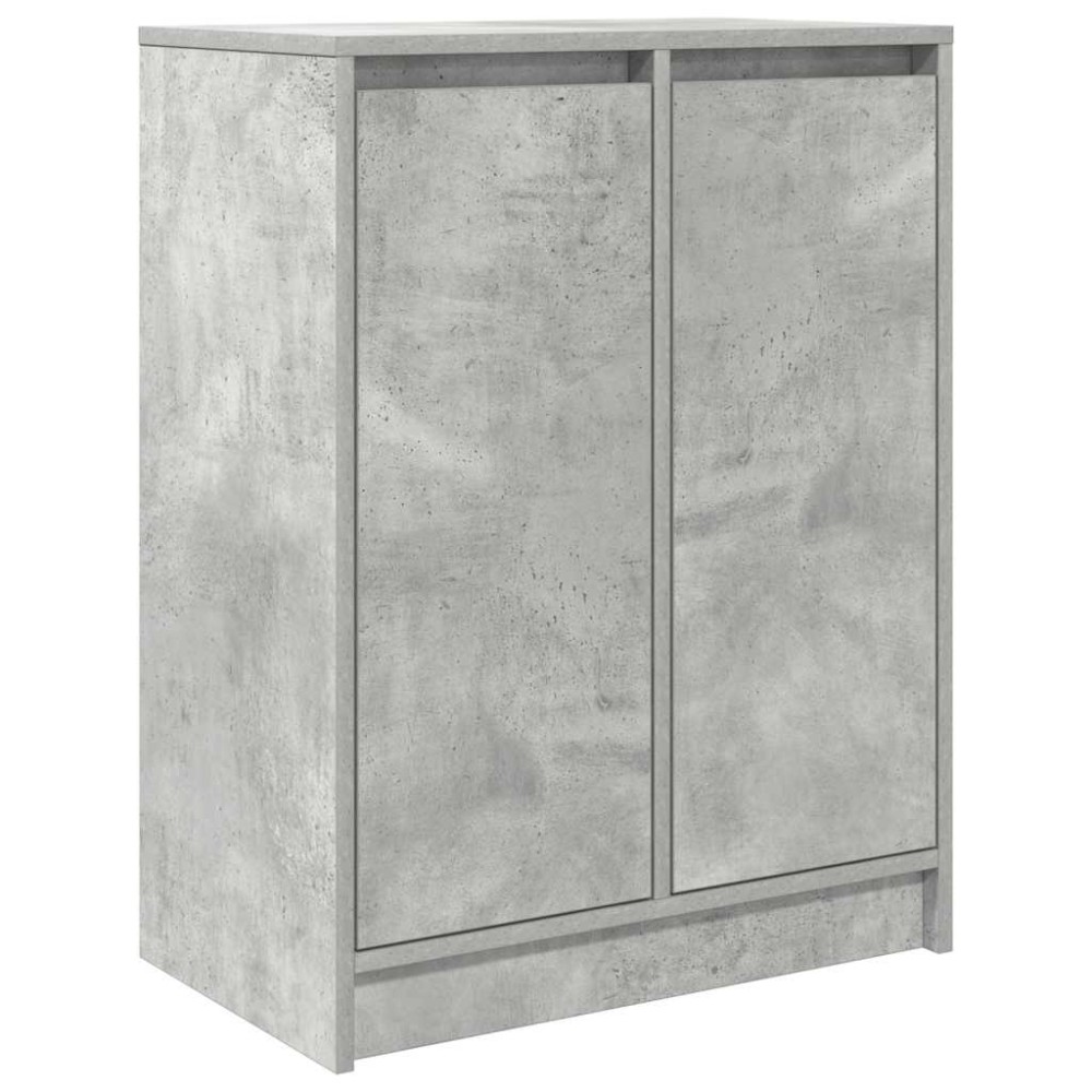 vidaXL Bufetă Gri Beton 57x34x76 cm Lemn prelucrat