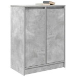 vidaXL Bufetă Gri Beton 57x34x76 cm Lemn prelucrat