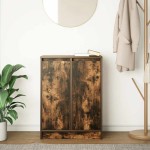 vidaXL Bufetă Stejar afumat 57x34x76 cm Lemn prelucrat vidaXL Bufetă Stejar afumat 57x34x76 cm Lemn prelucrat