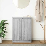 vidaXL Bufetă gri Sonoma 57x34x76 cm Lemn prelucrat