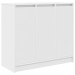 vidaXL Bufetă albă 85x34x76 cm din lemn prelucrat