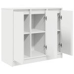 vidaXL Bufetă albă 85x34x76 cm din lemn prelucrat