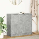 vidaXL Bufetă Gri Beton 85x34x76 cm Lemn prelucrat vidaXL Bufetă Gri Beton 85x34x76 cm Lemn prelucrat