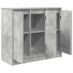vidaXL Bufetă Gri Beton 85x34x76 cm Lemn prelucrat vidaXL Bufetă Gri Beton 85x34x76 cm Lemn prelucrat