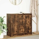vidaXL Bufetă Stejar afumat 85x34x76 cm Lemn prelucrat vidaXL Bufetă Stejar afumat 85x34x76 cm Lemn prelucrat