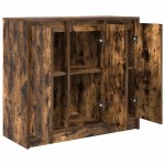 vidaXL Bufetă Stejar afumat 85x34x76 cm Lemn prelucrat vidaXL Bufetă Stejar afumat 85x34x76 cm Lemn prelucrat
