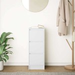 vidaXL Bufetă albă 29,5x34x76 cm din lemn prelucrat