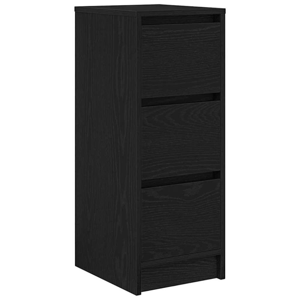 vidaXL Bufetă Stejar negru 29,5x34x76 cm Lemn prelucrat