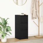 vidaXL Bufetă Stejar negru 29,5x34x76 cm Lemn prelucrat vidaXL Bufetă Stejar negru 29,5x34x76 cm Lemn prelucrat