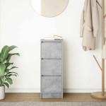 vidaXL Bufetă Gri Beton 29,5x34x76 cm Lemn prelucrat