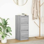 vidaXL Bufetă gri Sonoma 29,5x34x76 cm Lemn prelucrat vidaXL Bufetă gri Sonoma 29,5x34x76 cm Lemn prelucrat