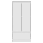vidaXL Dulap cu sertar alb 55,5x34x119,5 cm lemn de prelucrare vidaXL Dulap cu sertar alb 55,5x34x119,5 cm lemn de prelucrare