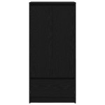 vidaXL Dulap cu sertar stejar negru 55,5x34x119,5 cm lemn prelucrat vidaXL Dulap cu sertar stejar negru 55,5x34x119,5 cm lemn prelucrat