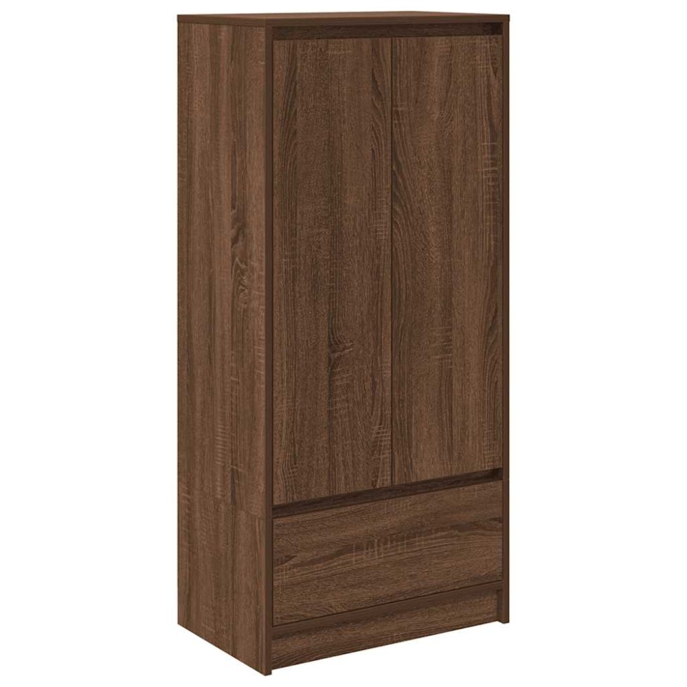 vidaXL Dulap cu sertar stejar maro 55,5x34x119,5 cm Lemn prelucrat