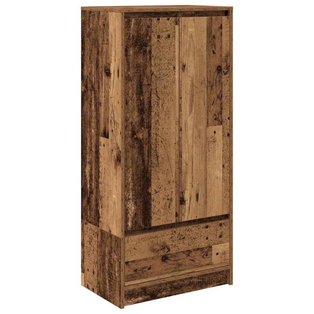 vidaXL Dulap cu sertar Lemn vechi 55,5x34x119,5 cm Lemn prelucrat