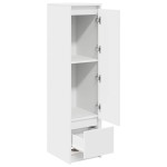 vidaXL Dulapul alb 29,5x34x119,5 cm Lemn prelucrat