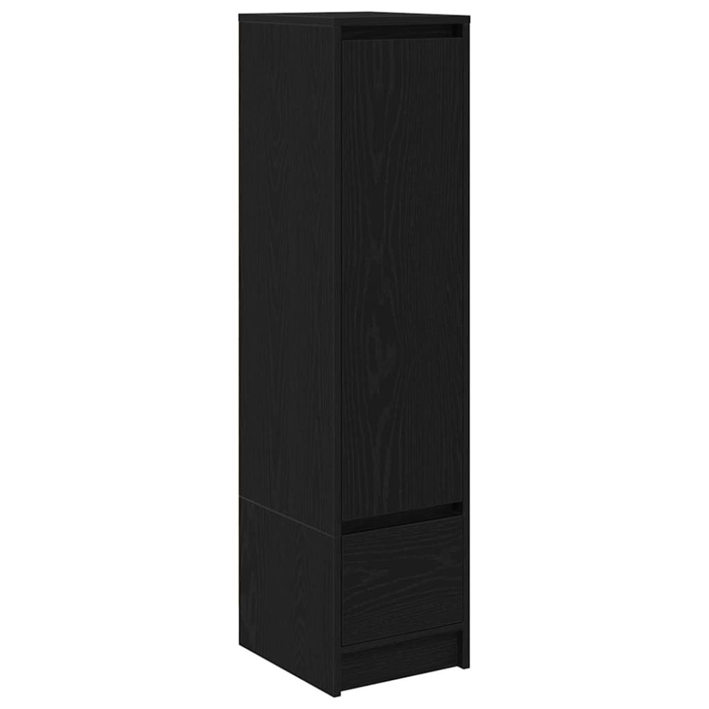 vidaXL Tablou Stejar negru 29,5x34x119,5 cm Lemn prelucrat