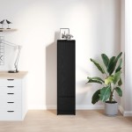 vidaXL Tablou Stejar negru 29,5x34x119,5 cm Lemn prelucrat