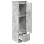 vidaXL Dulapuri gri beton 29,5x34x119,5 cm Lemn prelucrat