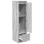 vidaXL Dulapuri gri Sonoma 29,5x34x119,5 cm Lemn prelucrat