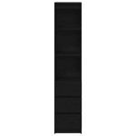 vidaXL Tablou Stejar negru 37,5x35x180 cm Lemn prelucrat