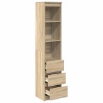 vidaXL Tablou Stejar Sonoma 37,5x35x180 cm Lemn prelucrat