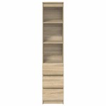 vidaXL Tablou Stejar Sonoma 37,5x35x180 cm Lemn prelucrat