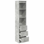 vidaXL Tablou beton gri 37,5x35x180 cm Lemn prelucrat