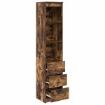 vidaXL Tablou stejar afumat 37,5x35x180 cm Lemn prelucrat