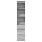 vidaXL Dulapuri gri Sonoma 37,5x35x180 cm Lemn prelucrat