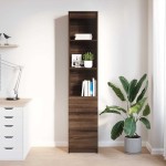 vidaXL Dulap Stejar maro 37,5x35x180 cm Lemn prelucrat