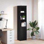 vidaXL Tablou Stejar negru 37,5x35x180 cm Lemn prelucrat vidaXL Tablou Stejar negru 37,5x35x180 cm Lemn prelucrat