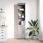 vidaXL Tablou beton gri 37,5x35x180 cm Lemn prelucrat