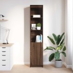 vidaXL Dulap Stejar maro 37,5x35x180 cm Lemn prelucrat