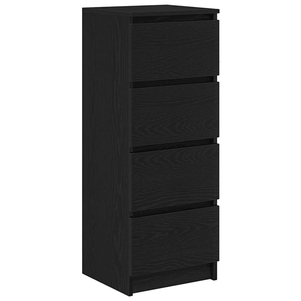 vidaXL Bufetă Stejar negru 37,5x35x99 cm Lemn prelucrat