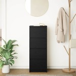 vidaXL Bufetă Stejar negru 37,5x35x99 cm Lemn prelucrat vidaXL Bufetă Stejar negru 37,5x35x99 cm Lemn prelucrat