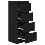 vidaXL Bufetă Stejar negru 37,5x35x99 cm Lemn prelucrat vidaXL Bufetă Stejar negru 37,5x35x99 cm Lemn prelucrat