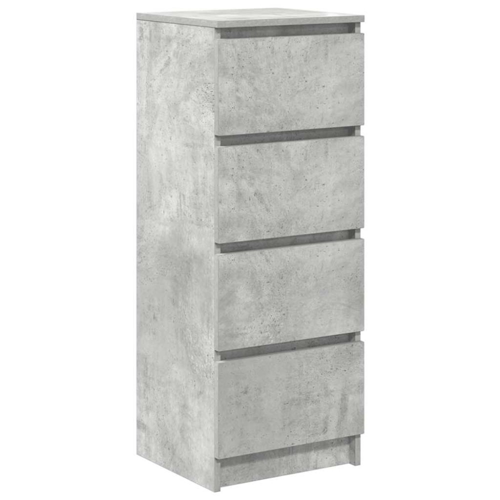 vidaXL Bufetă Gri Beton 37,5x35x99 cm Lemn prelucrat