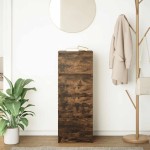 vidaXL Bufetă Stejar afumat 37,5x35x99 cm Lemn prelucrat