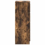 vidaXL Bufetă Stejar afumat 37,5x35x99 cm Lemn prelucrat