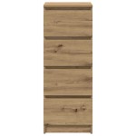 vidaXL Bufetă Stejar Artisan 37,5x35x99 cm Lemn prelucrat