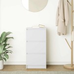 vidaXL Bufetă albă 37,5x35x76 cm din lemn prelucrat